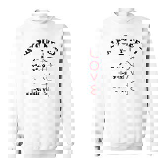 All You Need Is Love 数学グラフ方程式 黒文字 スウェットシャツ - Kawaiitshirt