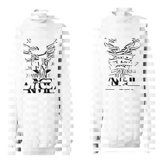 Angel Wings With Halo Fun Sweatshirt - Geschenkecke