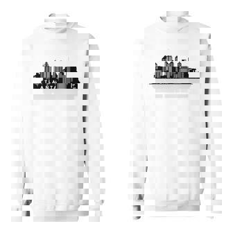 Atlanta Ga スカイライン 摩天楼 シティシルエット スウェットシャツ - Kawaiitshirt