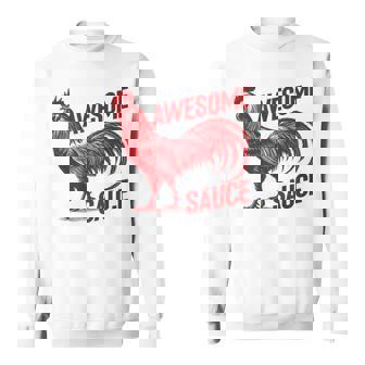 Awesome Sauce With Picture Of Rooster Vintage Sweatshirt - Monsterry