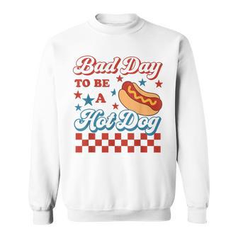 Bad Day To Be A Hot Dog Bbq Grilling 4Th Of July Sweatshirt - Thegiftio UK