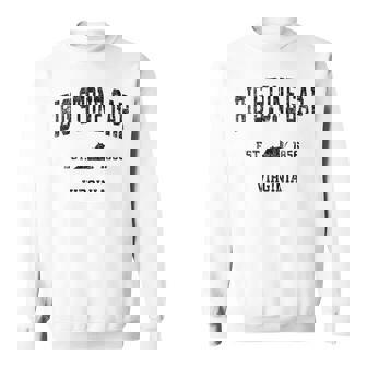 Bigtone Gap バージニアa ビンテージ スポーツデザイン ブラックプリント スウェットシャツ - Kawaiitshirt