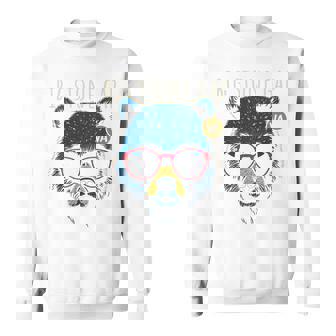 Bigtone Gapirginia Cool Bear サングラスデザイン 長袖tシャツ スウェットシャツ - Kawaiitshirt