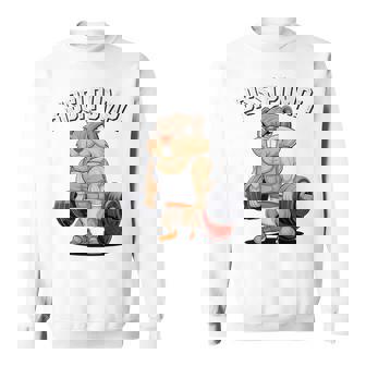 Bissi Pumpi Gym Fitness Meme Bobr Bissi Pumpi Bober スウェットシャツ - Kawaiitshirt