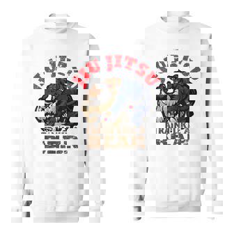 Bjj ブラジリアン柔術 クマのようにトレーニング スウェットシャツ - Kawaiitshirt