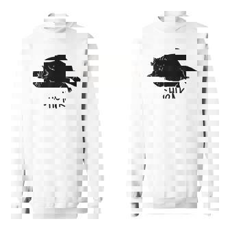 Black Cat Chonk Black Cat Meme Fat Chonky Cat Sweatshirt - Thegiftio