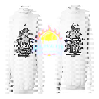 Blazin Blue Ballz Softball Jersey Sweatshirt | Mazezy