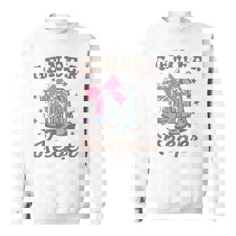 Boots Or Bows Gender Keeper Of The Gender Reveal Family Sweatshirt - Thegiftio UK