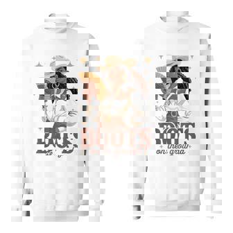 Boots On The Ground Cowgirl Junenth African American Sweatshirt - Monsterry
