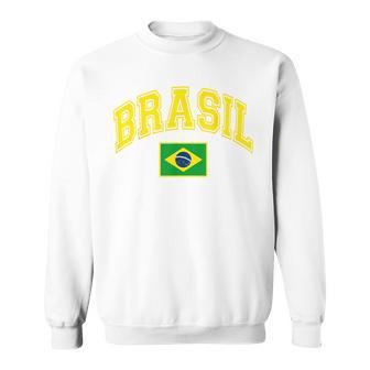 Brazil Brazilian Flag Brasil Sweatshirt - Thegiftio UK