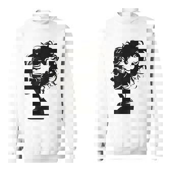 Bride Of Frankenstein Silhouette Halloween Costume Sweatshirt - Thegiftio