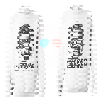 Buttigieg For President 2028 Us Flag Glasses Pete 2028 Sweatshirt - Thegiftio UK