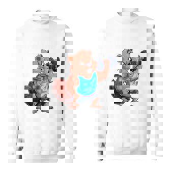 Bóbr Kurwa Gym Fitness Meme ボディービルダー&パンパー 長袖tシャツ スウェットシャツ - Kawaiitshirt