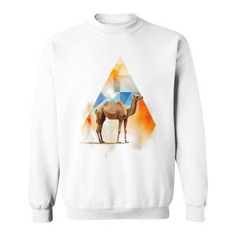 Camello Animal Polígono Motivo Abstracto Arte Camello Camisa de entrenamiento - Regaloses