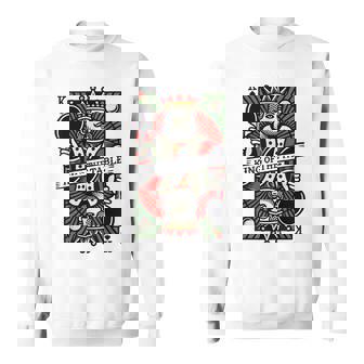 Carte De Jeu Rétro Roi De La Table De Tennis De Table Sweater e - Cadeauxyz