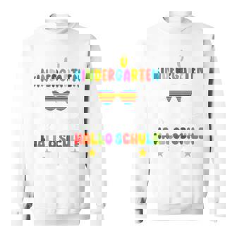 Children's Tschüss Kindergarten Hellochool 2025 Sweatshirt - Seseable