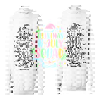 Christmas In July Squad Summer Vibes Beach Party Sweatshirt - Monsterry