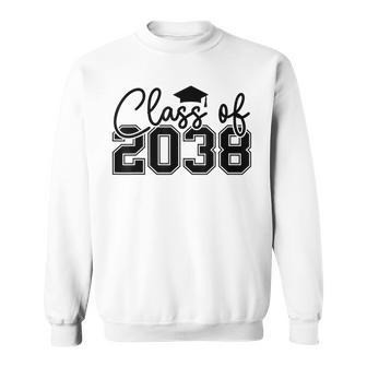 Class Of 2038 Grow With Me Kindergarten Back To School Sweatshirt - Thegiftio UK