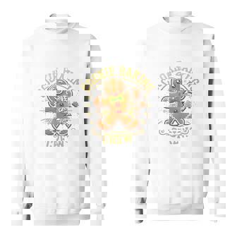 Cookie Baking Crew ジンジャーブレッドマン おもしろクリスマスベーキング 長袖tシャツ スウェットシャツ - Kawaiitshirt