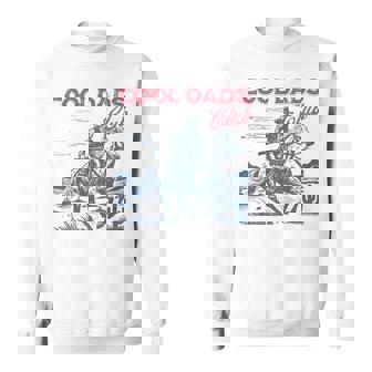 Cool Dads Club Cowboy Western Papa Daddy Happy Father's Day Sweatshirt - Thegiftio UK