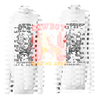 Cowboy Take Me Away ウエスタンバレンタインデー 長袖tシャツ スウェットシャツ - Kawaiitshirt