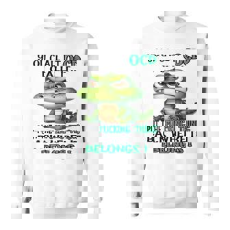Cute Crocodile You Call It Ocd I Call It Sweatshirt | Mazezy