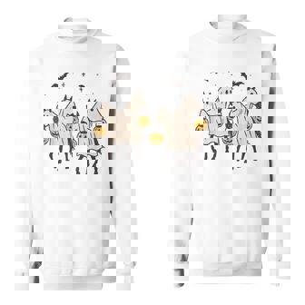 Cute Ghost Horses Halloween Trick Or Treat Sweatshirt | Mazezy