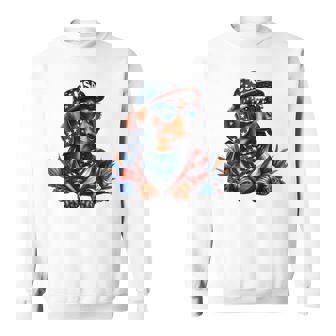 Dachshund 4Th Of July Patriotic Dog Dachshund Fourth Of July Sweatshirt - Thegiftio