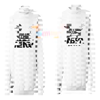 Dachshund Fourth 4Th Of July Merica Dachshund Sweatshirt - Thegiftio