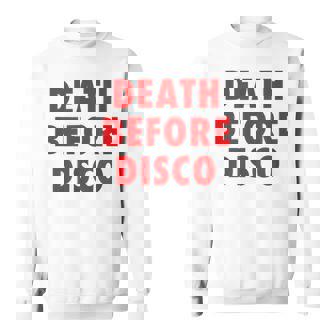 Death Before Disco Inspired メンズ レディース 80年代レトロ スウェットシャツ - Kawaiitshirt