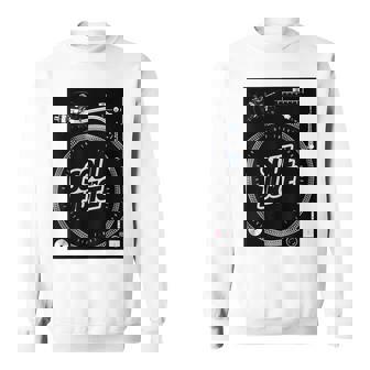 Dj ターンテーブル バトルレコードプレーヤー ディスク ジョッキー ミュージックディスコ スウェットシャツ - Kawaiitshirt