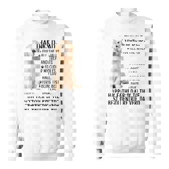 Dog Dad Happy Father's Day To The Best Golden Retriever Dad Sweatshirt - Monsterry