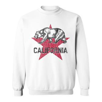 Drapeau De La République De Californie Ours En Détresse Sweater e - Cadeauxyz