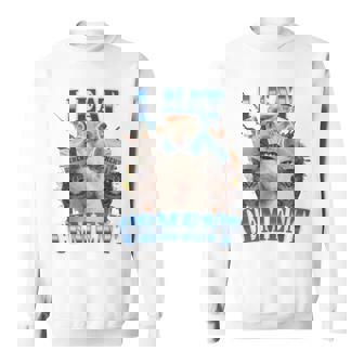 I Eat セメント 呪われた猫 面白い 奇妙な特定 ダンク ミーム 長袖tシャツ スウェットシャツ - Kawaiitshirt