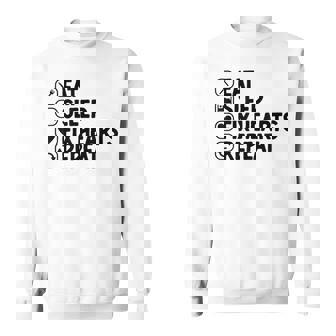 Eatleep Fix Heartsリピート心臓専門医心臓病学 スウェットシャツ - Kawaiitshirt