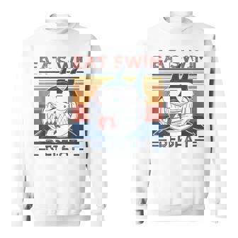Eatwim Repeat Amantes Del Tiburón Retrointage Para Laemana Camisa de entrenamiento - Regaloses