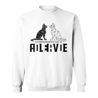 El Gato Dechrödinger Es Un Friki Científicoivo Y Muerto Camisa de entrenamiento - Regaloses