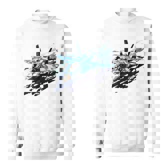 F-15 ストライク イーグル ミリタリー 戦闘機 ジェット キッズ 幼児 男の子 男性 スウェットシャツ - Kawaiitshirt