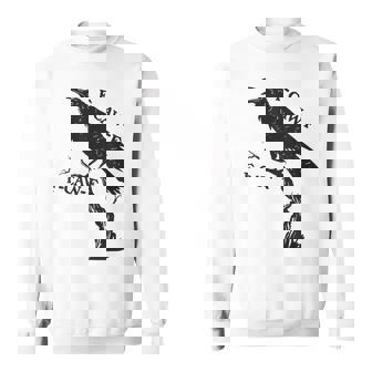 F-Caw-F Black Crow Pun Bird Cawing Grunge Sweatshirt - Thegiftio