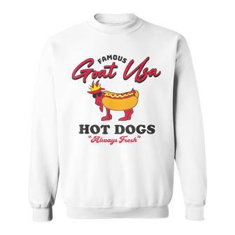 Famous Goat Usa Hot Dogs Sweatshirt - Thegiftio UK