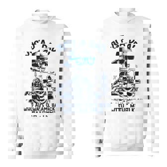 Father's Day Just A Dad Who Always Came Back With The Milk Sweatshirt - Monsterry