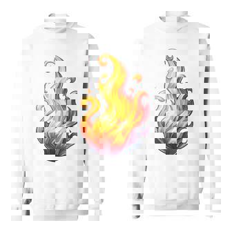 Fire Element Flameのグラフィックアート。あらゆる年齢の方に。 スウェットシャツ - Kawaiitshirt