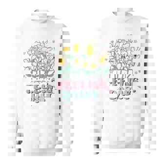 Fleur Rétro Hippie Marguerite Années 70 Esthétique Mignon Mode Sweater e - Cadeauxyz