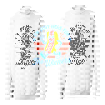4Th Of July Hot Dog Usa Patriotic Independence Day Sweatshirt | Mazezy