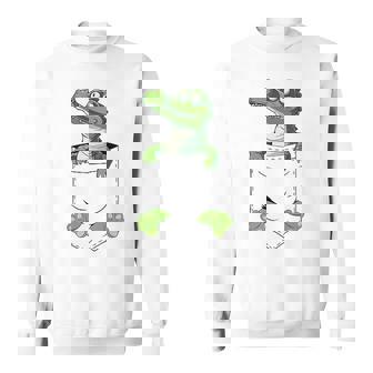 Alligator Lover Pet Cute Florida Alligator In A Pocket Sweatshirt - Thegiftio