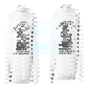 Cat Lover Cats Make Me Feel Less Murdery Sweatshirt - Monsterry