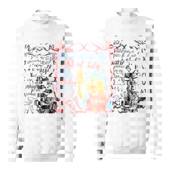 You Look Like The 4Th Of July Hot Dog Coquette Bow Sweatshirt - Monsterry
