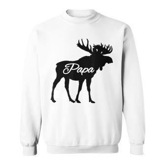 Papa Moose Father's Day T For Dad Sweatshirt - Thegiftio UK