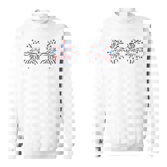 Usa Fireworks Couple Just Here For The Fireworks Sweatshirt | Mazezy