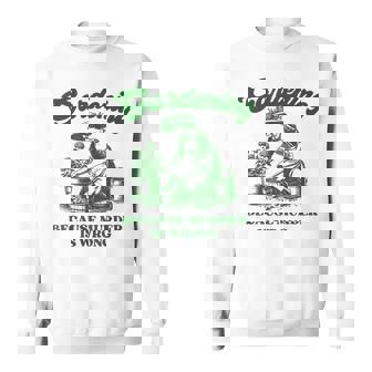 Gardening Because Murder Is Wrong Lustiger Pflanzenliebhaber-Witz Sweatshirt - Geschenkecke